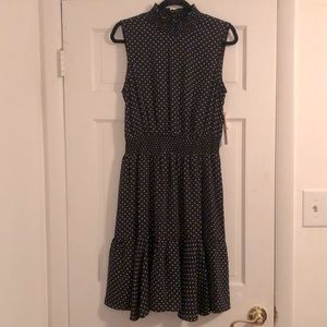 Nanette Lepore polka dot black dress